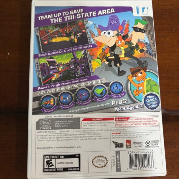 Phineas and Ferb: Across the 2nd Dimension Nintendo Wii - Picture 2 of 3